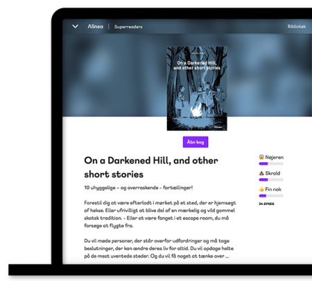 Superreaders.dk teaser hover